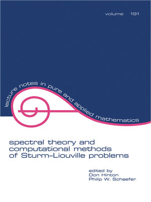 cover image of Spectral Theory & Computational Methods of Sturm-Liouville Problems